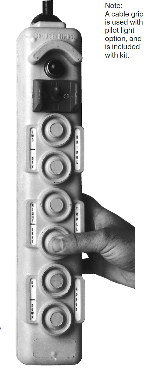 D2X8635 FLEXITITE attachable pendant pushbutton stations UL行车手柄开关