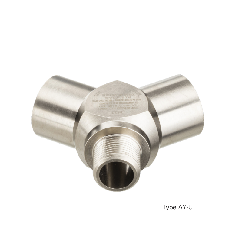 AYU303104 Redapt (Exd/Exe) ATEX IECEx CSA CE 认证防爆Y型三通接头